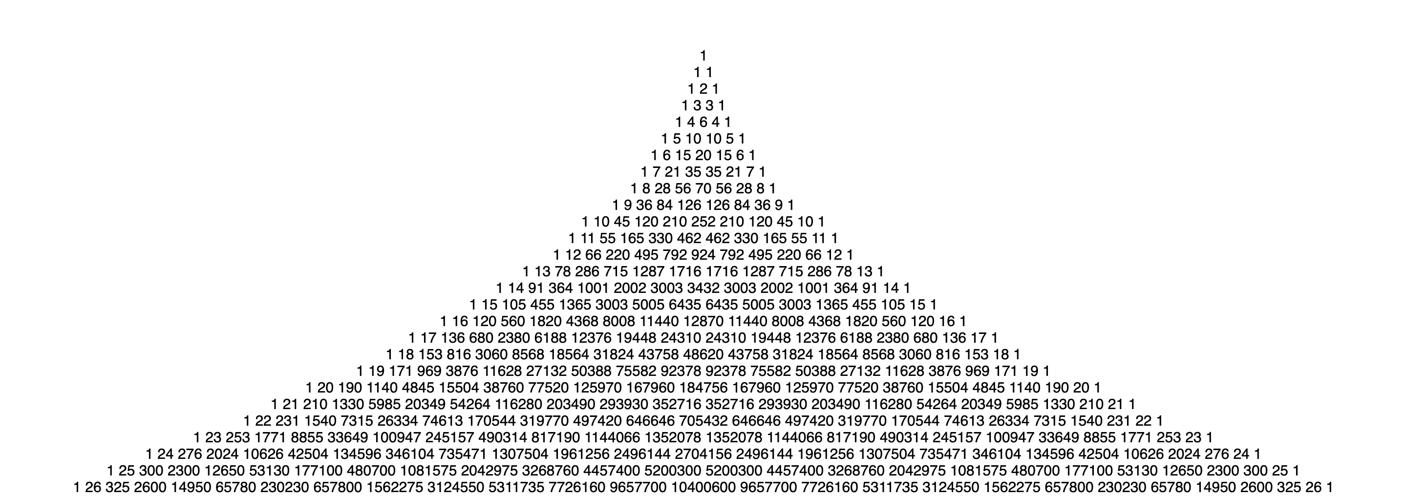 Pascal's Triangle